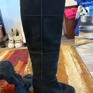 UGG Classic Femme Over-the-Knee suede boots Black Knee-High Women's Boots